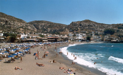 The beach of Matala