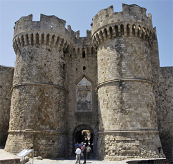 Stadspoort van Rodos-stad