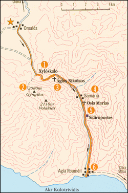 Plattegrond van de Samariakloof